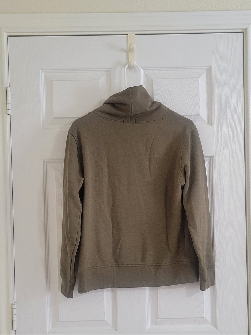 Polo Ralph Lauren Olive Green Knit Funnel Neck Sweatshirt - Picture 3 of 5